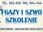 Fgazy Szkolenie, tel. 502-032-782. Baza Danych sprawozdań, klimatyzacja