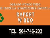 Ile kosztuje sprawozdanie do BDO. Tel. 504-746-203. Wykonanie raportu za odpady